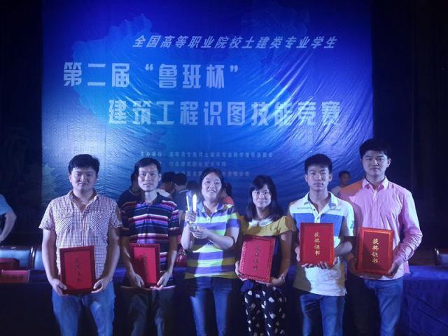 高职院校"鲁班杯"建筑工程识图技能竞赛中再次荣获团体一等奖